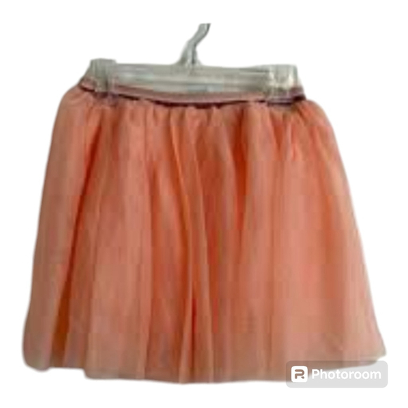 H&M Glittery Apricot Tulle Skirt Girls 8-10 - Picture 2 of 7